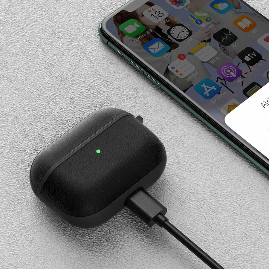 Wiwu Calfskin Airpods Kulaklık Kılıfı - 8 Wiwu Calfskin Airpods Kulaklık Kılıfı - 8